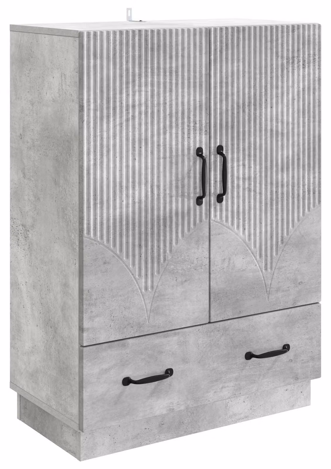 Credenza Grigio Cemento 66 x 34,5 x 92 cm Legno ingegnerizzato
