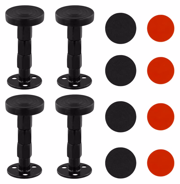 Set di 4 supporti regolabili per telaio letto, anti-vibrazione, regolabili da 30 a 110 mm
