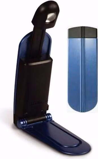 Luce LED per libro, clip/supporto - blu
