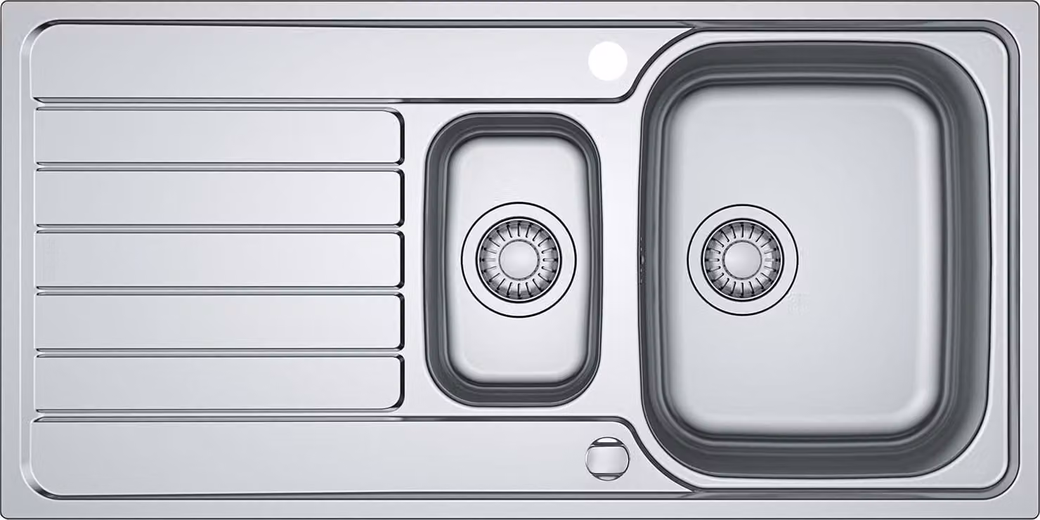 FRANKE SPARK SKX 651 Lavello a fondo piatto / Acciaio inox / Bifacciale / Eccentrico / 60 cm