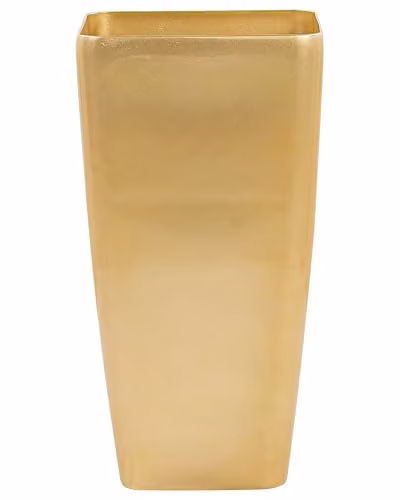 Vaso da Fiori Color Oro Mix Fibra di Argilla e di Vetro 40 x 40 x 76 cm