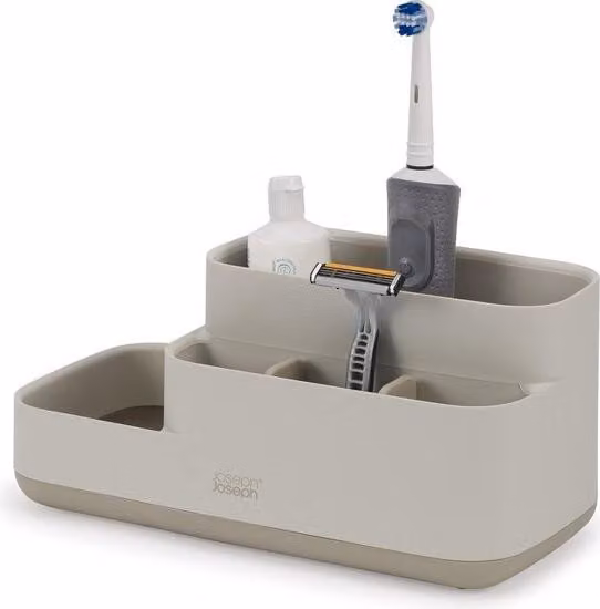 Contenitore per accessori da bagno - Finitura opaca, beige