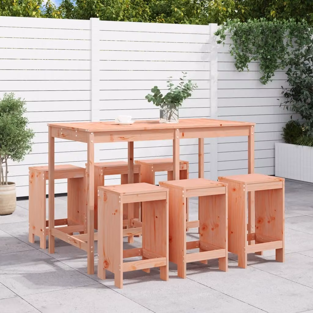 Maison Exclusive - Set da giardino da 7 pezzi in legno massello di douglasia