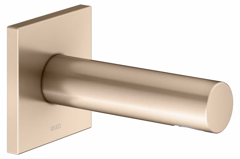 KEUCO IXMO Bec déverseur pour baignoire, rosace carrée, saillie 130mm, 59545030002, 59545030002