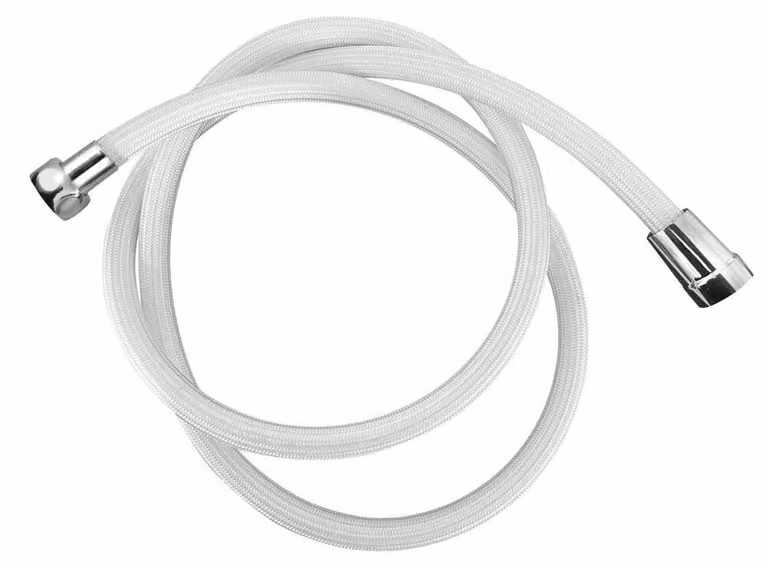 Tubo flessibile per doccia in nylon SILKFLEX, 150 cm, bianco