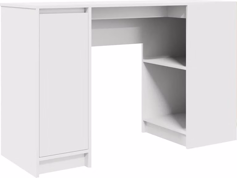 Scrivania Bianca 120x42x76 cm in Legno Multistrato