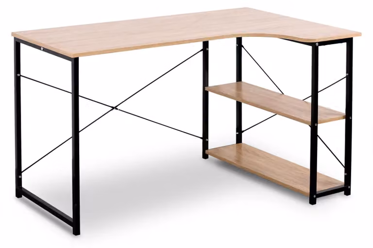 Tavolo - Tavolo per computer - Scrivania per computer - Tavolo per laptop - Scrivania da ufficio - Tavolo per computer a forma di L - 13 kg