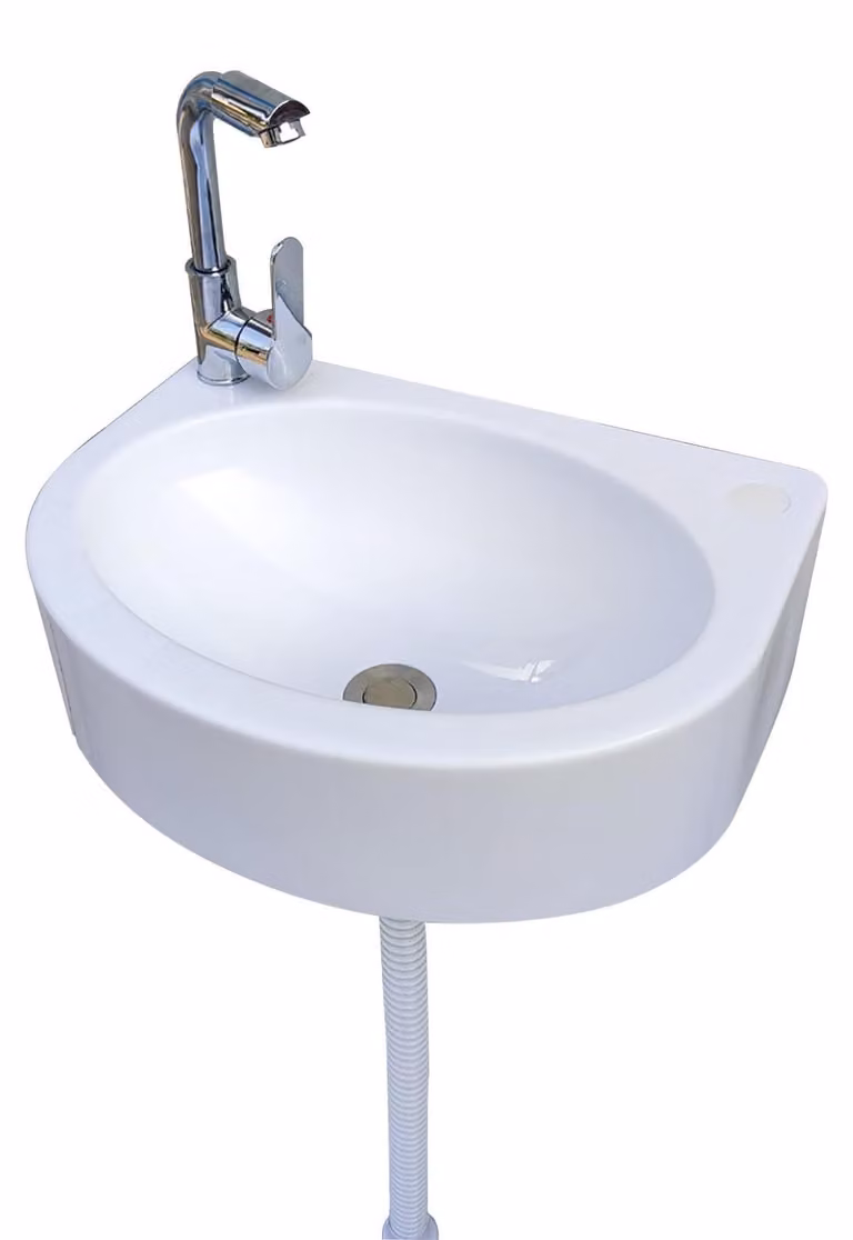 Lavabo da bagno in plastica da montare a parete