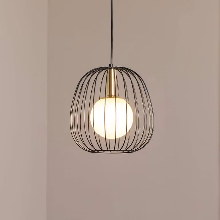 Lampada a sospensione Bell S SIGMA, dimmerabile, Nero, Soggiorno / Sala da pranzo, Metallo, Moderno, Lampada a sospensione