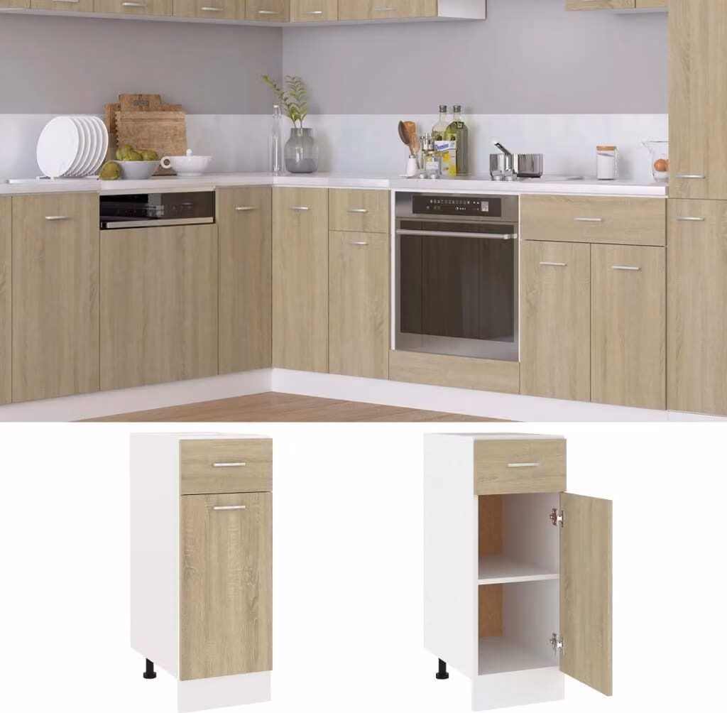 Armadio Inferiore Cassetto “Lyon” Rovere Sonoma 30x46x81,5