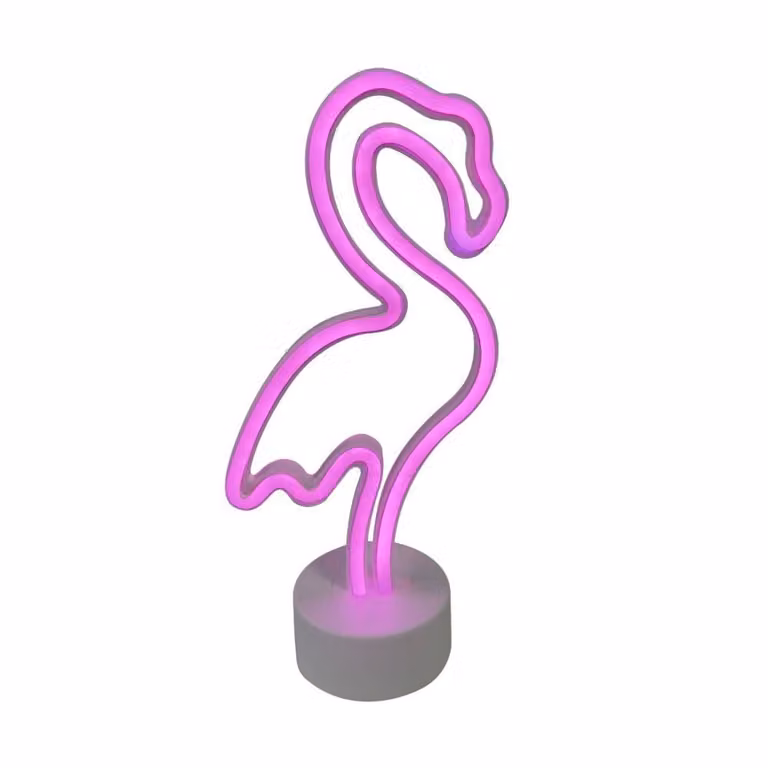 Lampada da tavolo LED da comodino Neon rosa e bianca, 1,03 W, 87,55 lm, plastica, dimensioni: 13 x 29,5 x 8,5 cm, IP20, Zuma Line