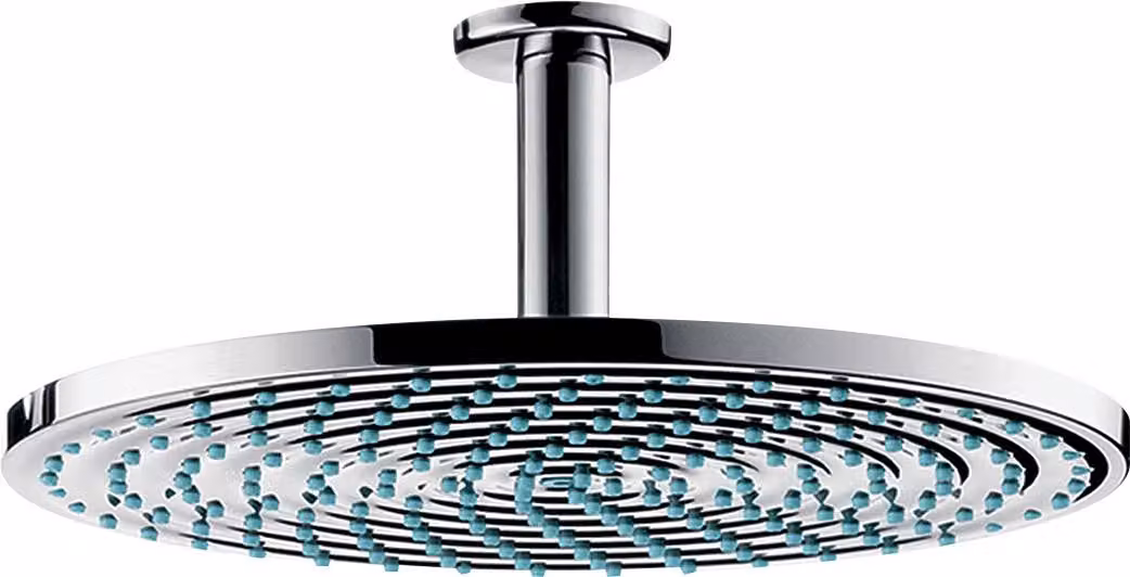 hansgrohe Raindance S douche de tête 300 1 jet avec raccord au plafond, chromé, 27494000, 27494000