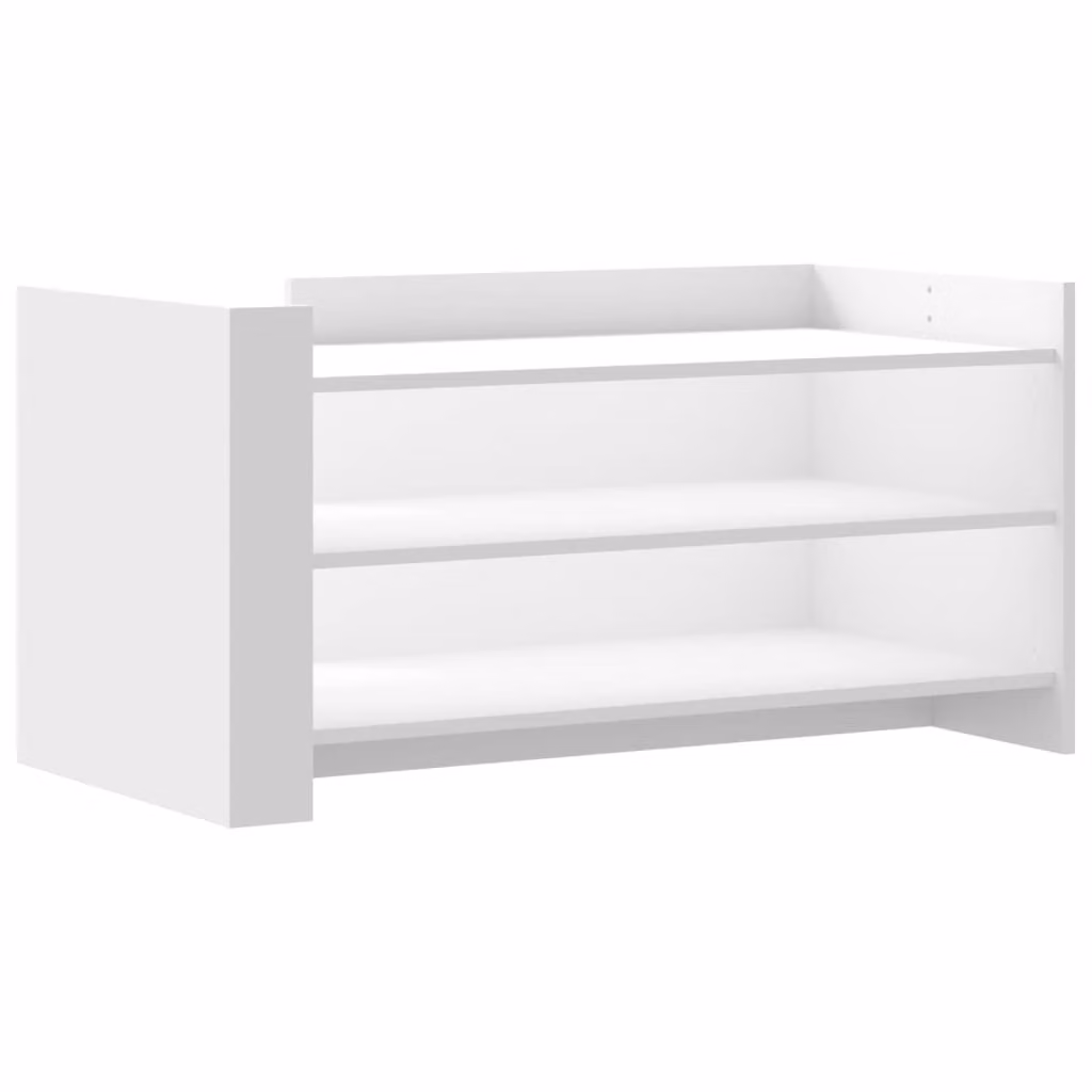 Tavolino da Salotto Bianco 100x50x50 cm in Legno Multistrato