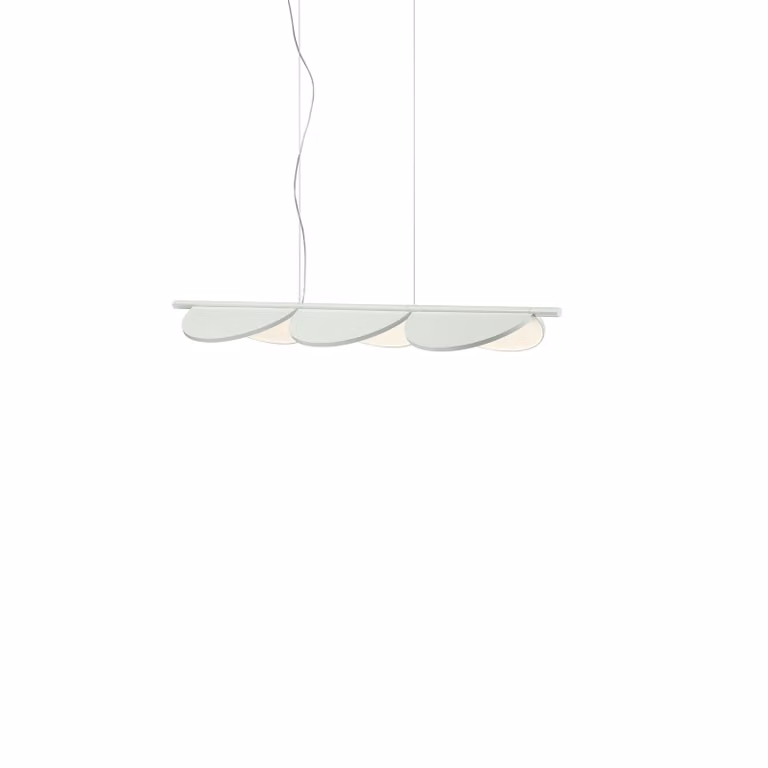 Flos - Almendra Linear Suspension 3 - Lampada a sospensione - Bianco Sporco