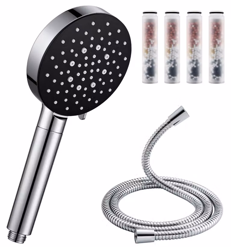 Pistola a spruzzo, 6 modalità di spruzzo, acqua filtrata, colore nero
