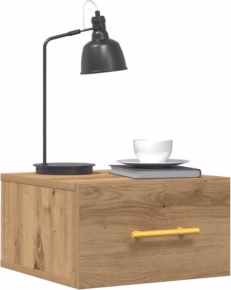 Armadio da Notte 2 pcs Rovere artigianale 35 x 35 x 20 cm