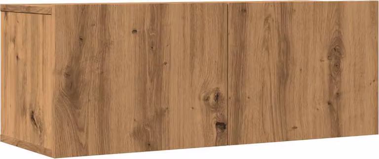 Mobili TV a Parete 2pz Rovere Artigianale 80x30x30 cm