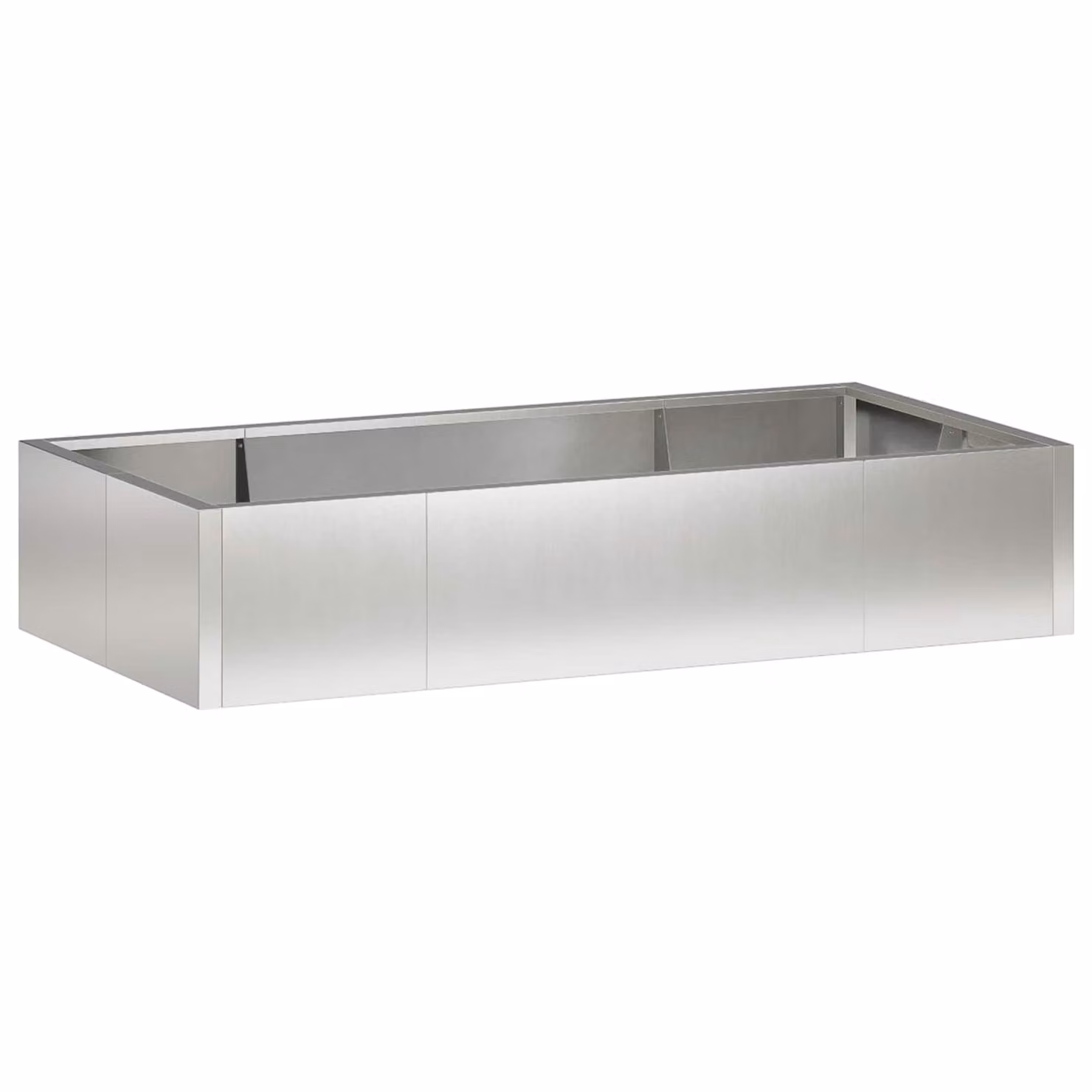 Set di 6 muri di contenimento vidaXL in acciaio inox color argento L/P/H: 200 x 100 x 50 cm