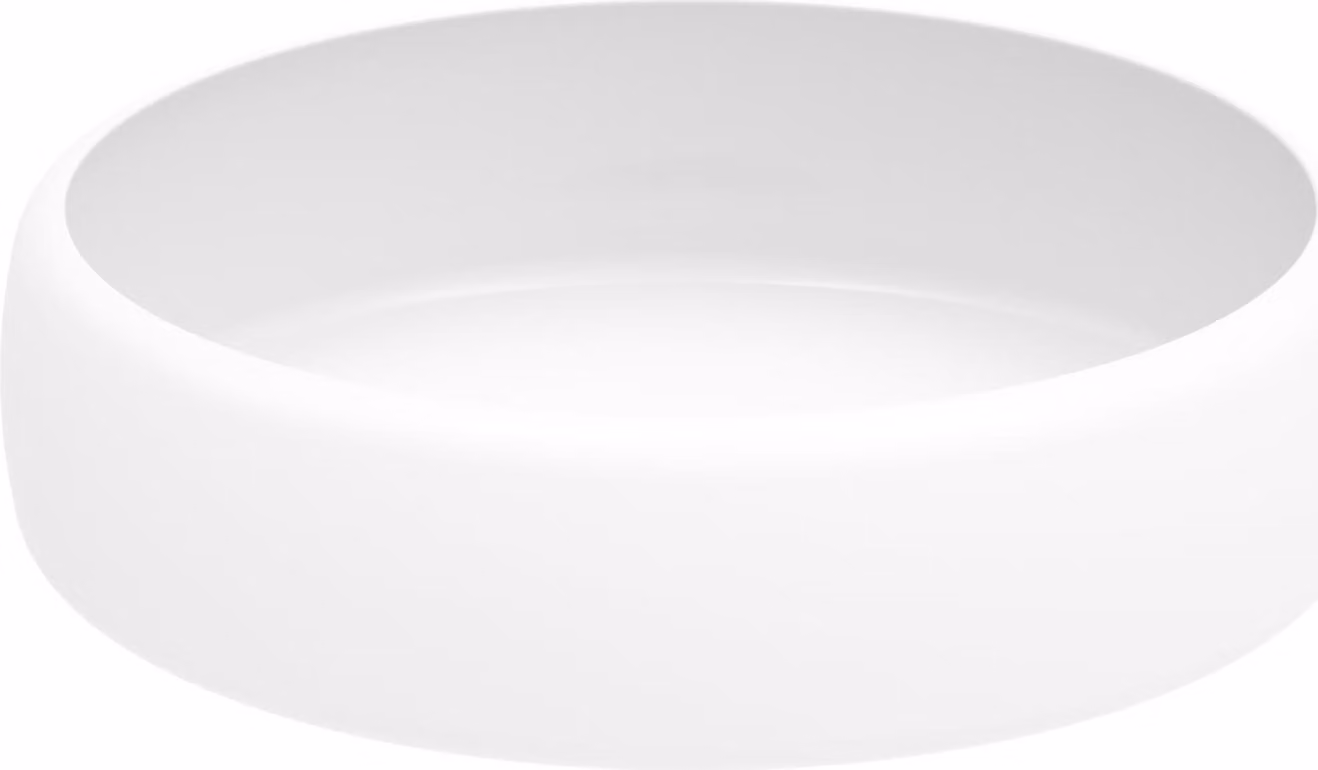 BetteCurve Coupe pour lavabos, ronde, sans trop-plein, 420x420x115mm, A245-000PW, A245-000PW