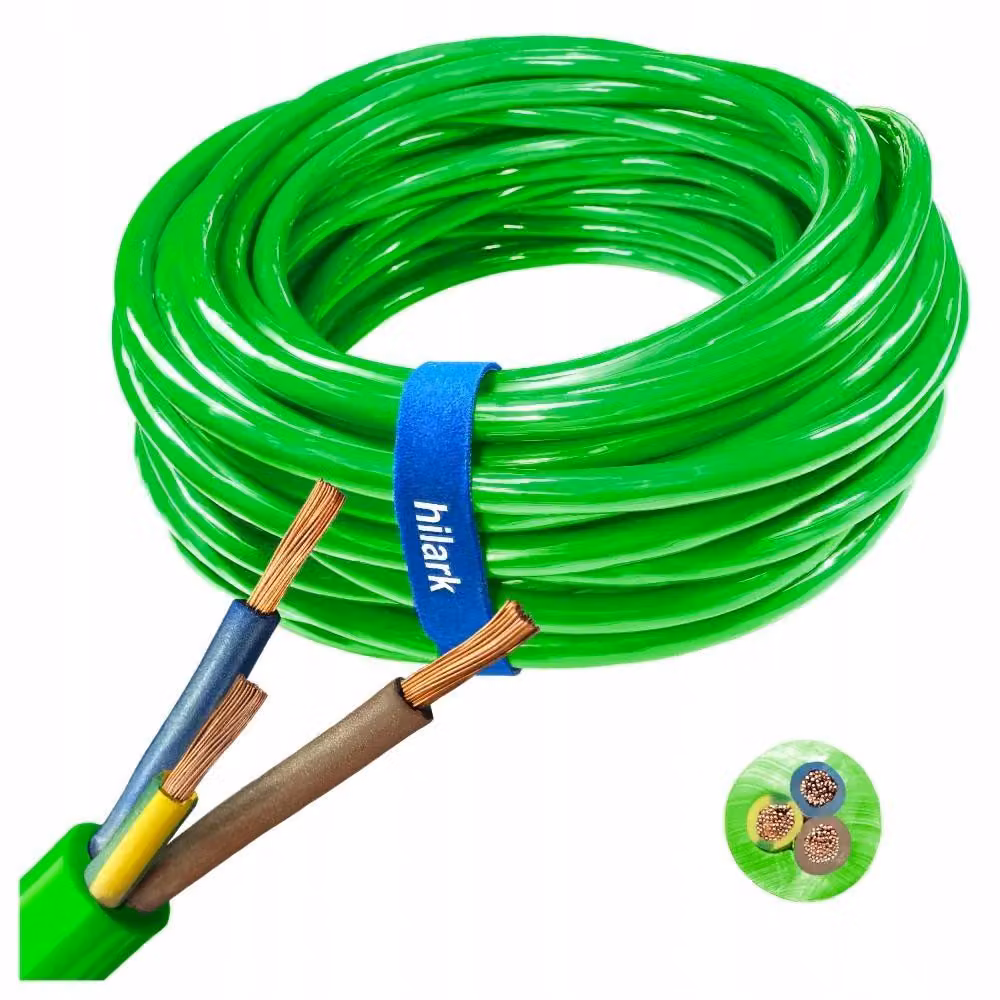 Cavo H07BQ-F, sezione 3x2,5 mm², colore verde, bobina da 100 metri