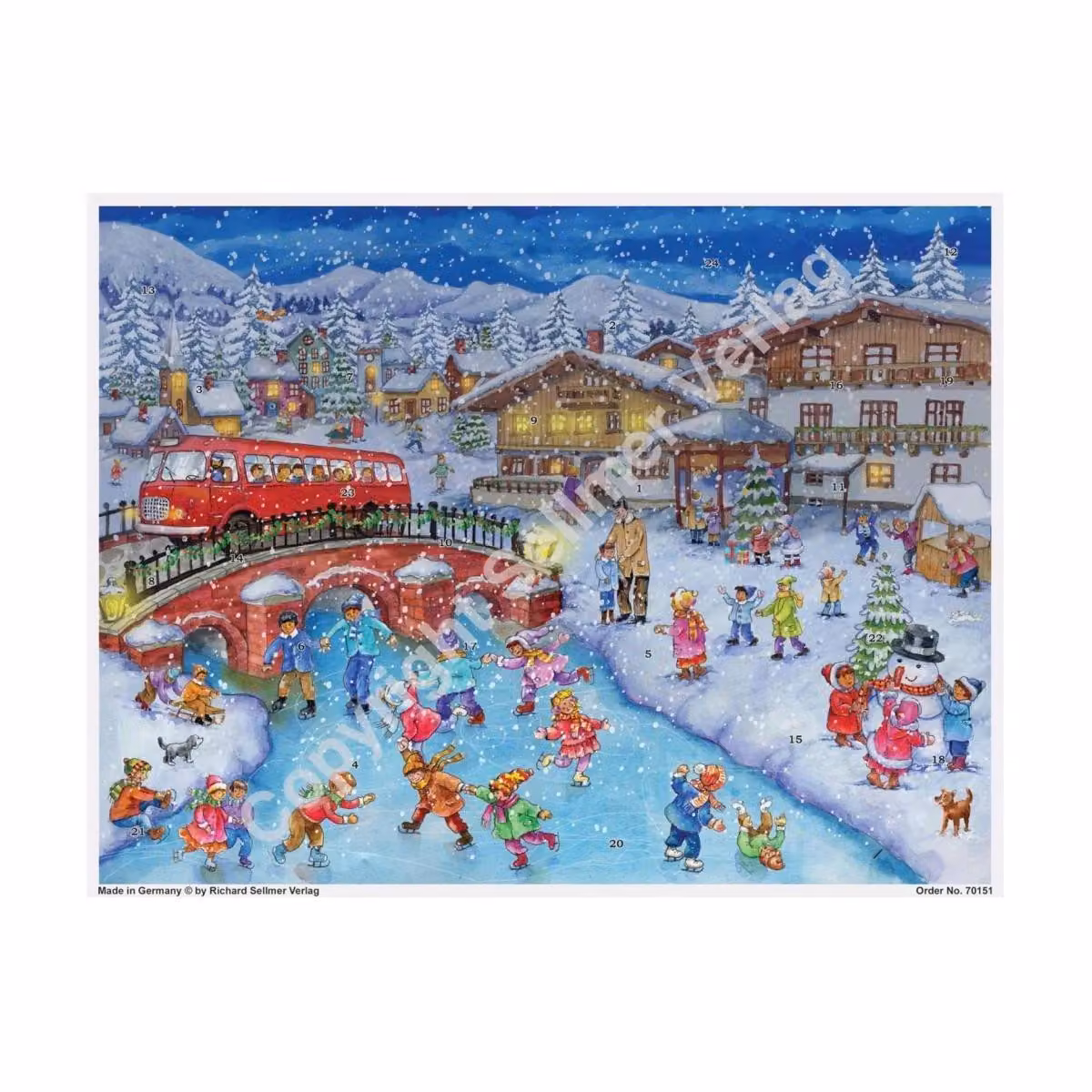 Calendario dell'Avvento "Giochi e divertimento sulla neve"