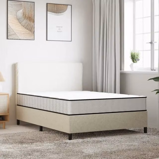 Materasso in schiuma comfort foam bianco e nero L/P: 90 x 200 cm