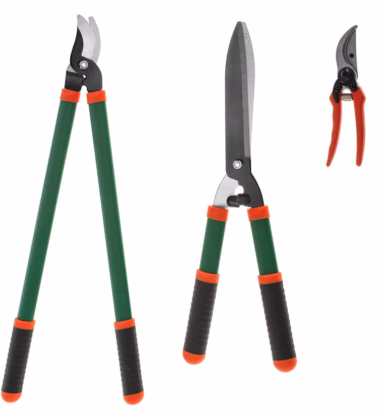 Set Forbici da giardino, Adler, Ad6805, 21x6x2.8 cm, 52x16.3x3.3 cm, 65.6x22.5x3.3 cm, Acciaio, Verde