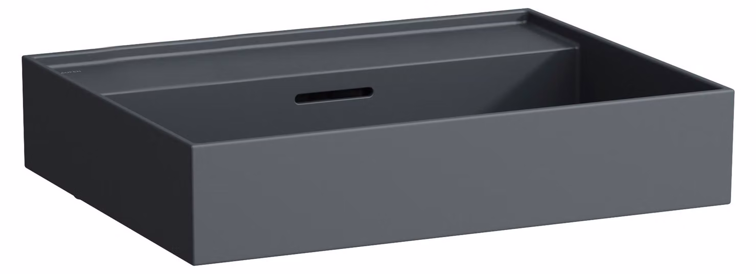 LAUFEN Kartell lavabo à encastrer, sans trou pour robinet, avec trop-plein, 600x460mm, H8103337581091, H8103337581091