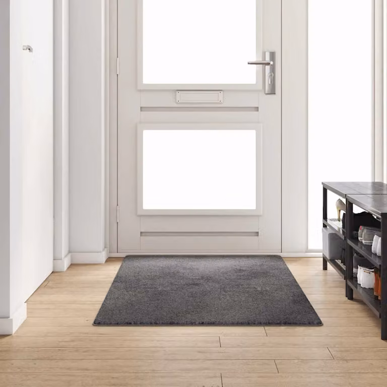 Runner in moquette vidaXL grigio, 100 x 200 cm, in polipropilene hand-tufted antiscivolo e resistente alle macchie