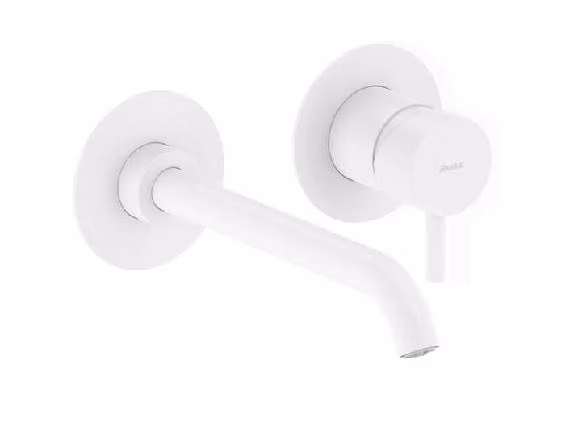 Ravak Espirit - Miscelatore da incasso per lavabo, 2 fori, bianco opaco X070241