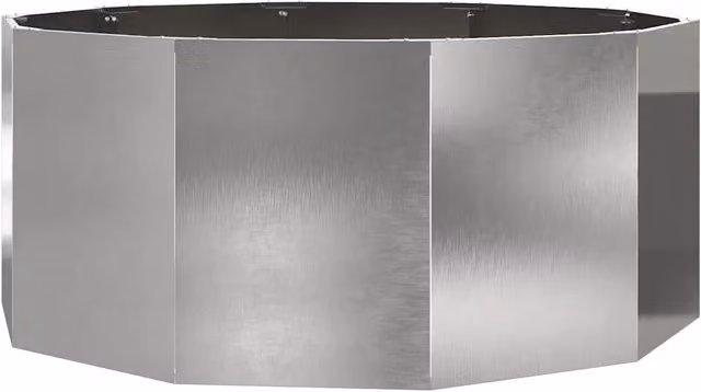 Fioriera | Cassetta per fiori | Vaso Argento 120 x 120 x 50 cm Acciaio inossidabile
