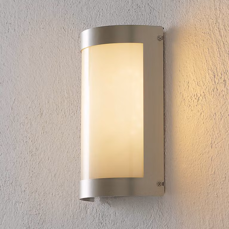CMD Lampada LED con sensore Aqua Marco, acciaio inox AQUA MARCO, Alluminio / Grigio / Zincato, Acciaio Inox, Moderno