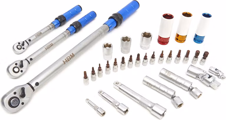 Set di chiavi dinamometriche professionali 5 - 220Nm, 32 pezzi HBM Machines Netherlands