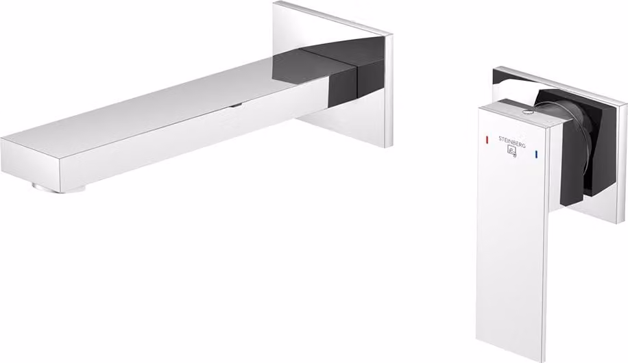 Steinberg Série 160, batterie de lavabo, set de montage final, encastré, saillie 175 mm, 16018043, 16018043