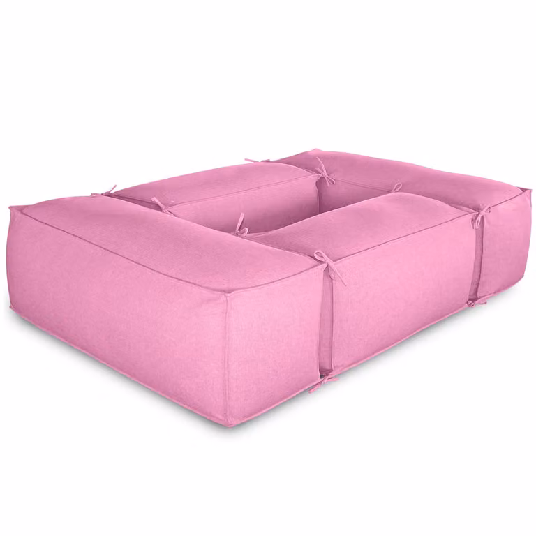 Salottino da esterno 2+2 moduli Rosa