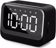 Sveglia Bluetooth Ricaricabile Explore Scientific Black BCC1007