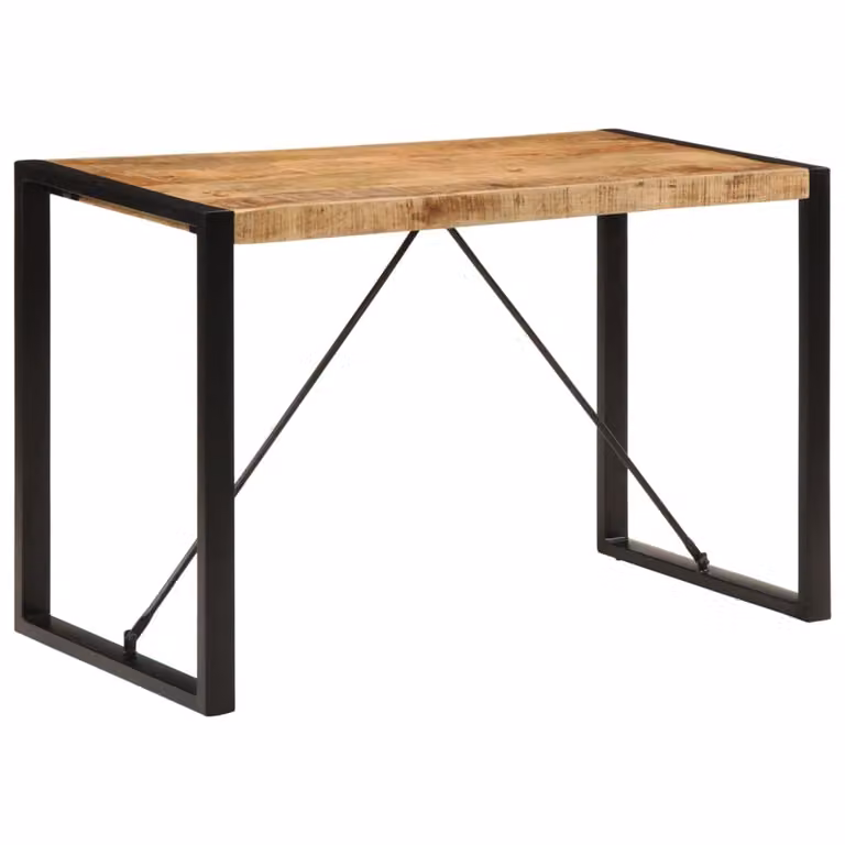 Maison Exclusive - Tavolo da pranzo 120x55x76 cm, legno di mango grezzo