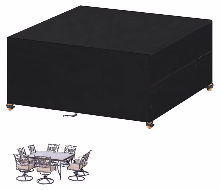 Copertura impermeabile per mobili da giardino, realizzata in tessuto Oxford 420D, dimensioni 150x130x90 cm