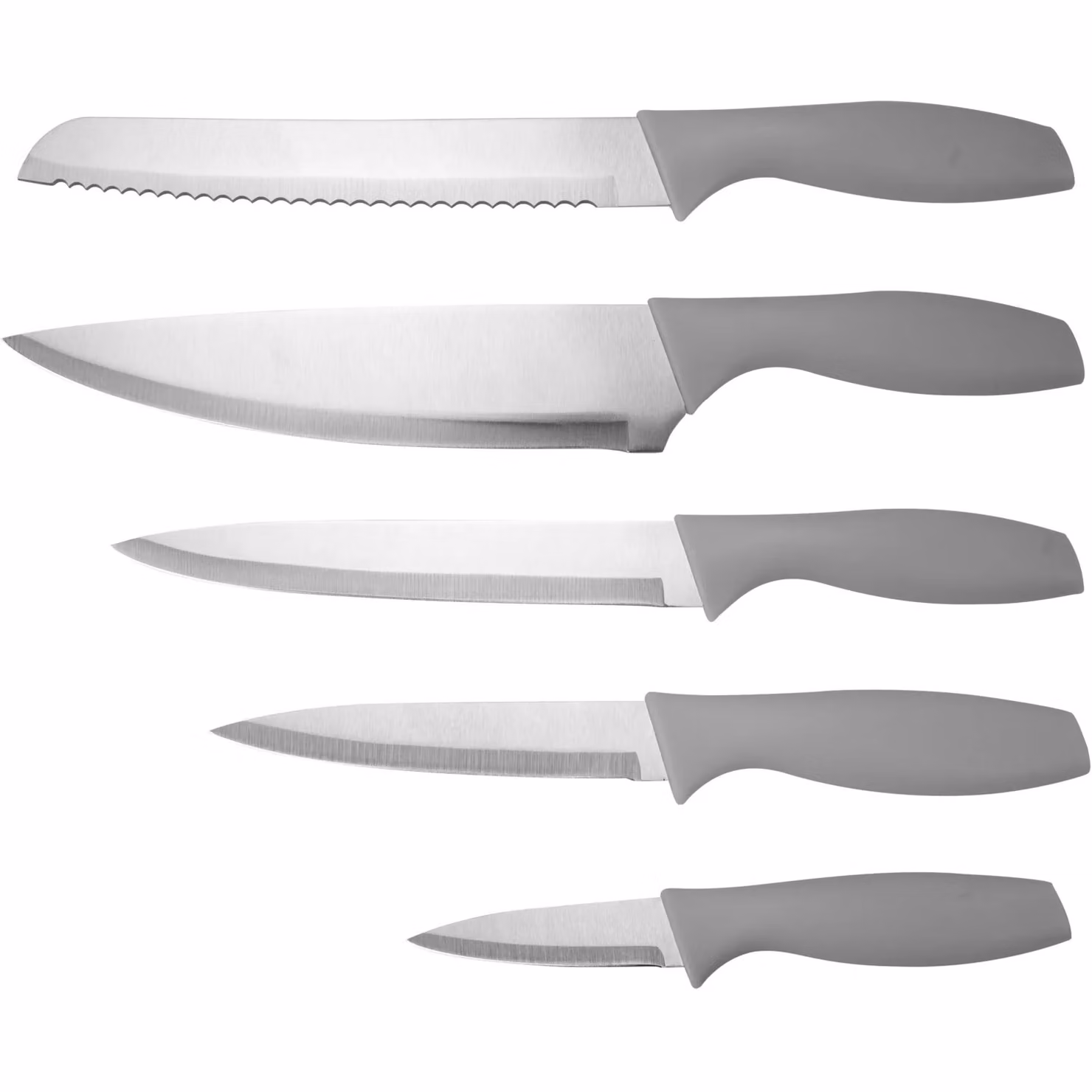 Set di coltelli Gusto Casa in acciaio inossidabile con supporto in plastica, 5 pezzi – 2