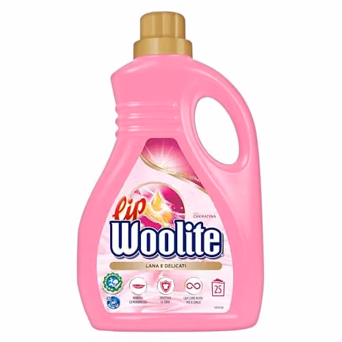 Lip Woolite Detersivo Lana e Delicati 1500 ml Rosa - 25 Lavaggi