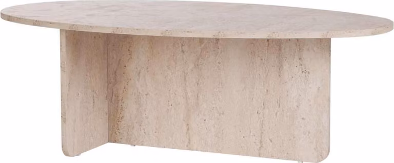 Calicosy - Tavolino con piano ovale L125 cm - ANNA