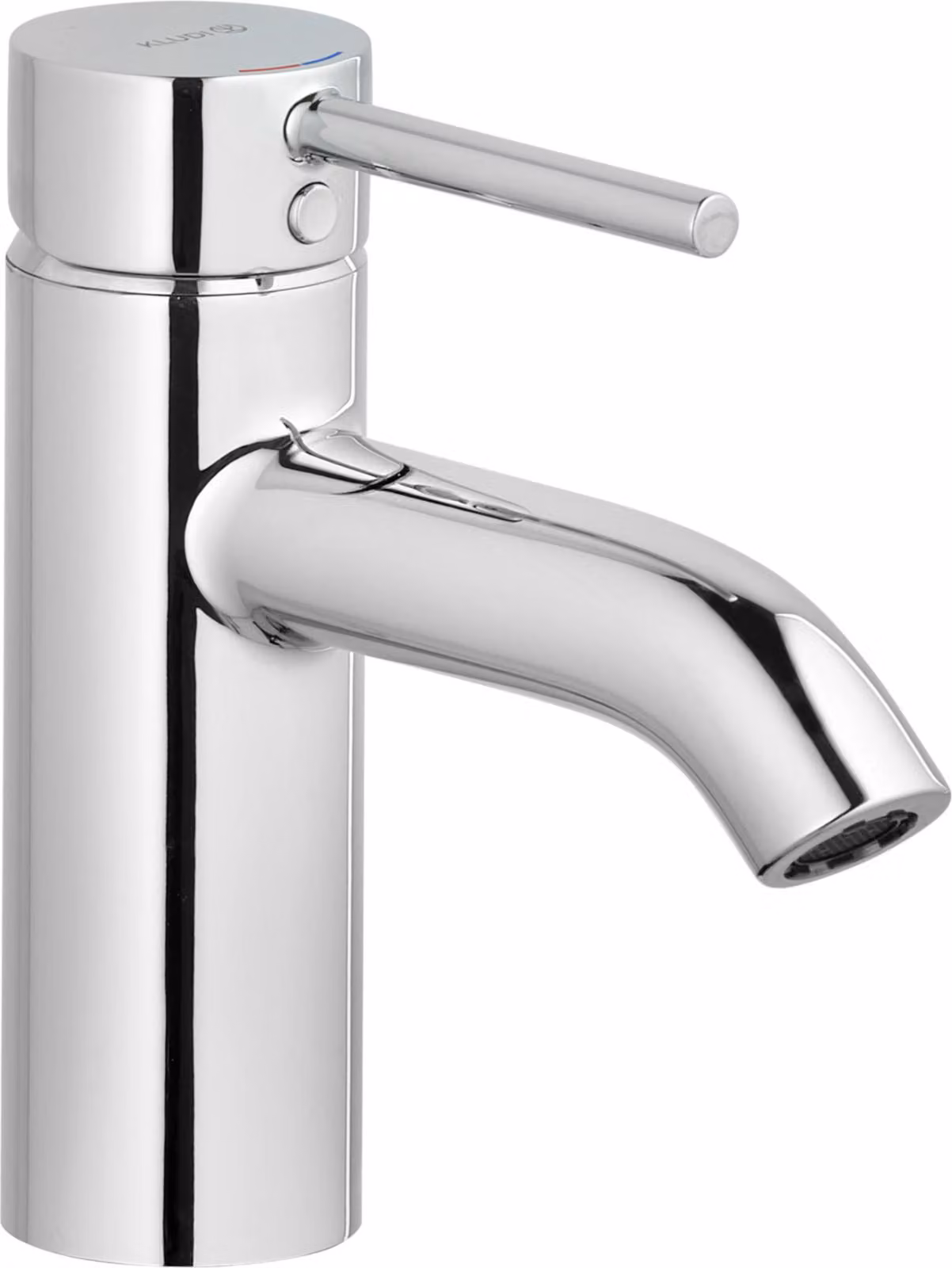 KLUDI BOZZ Mitigeur monocommandé pour lavabo, hauteur de bec 75mm, garniture d'écoulement PUSH-OPEN, 382660576, 382660576