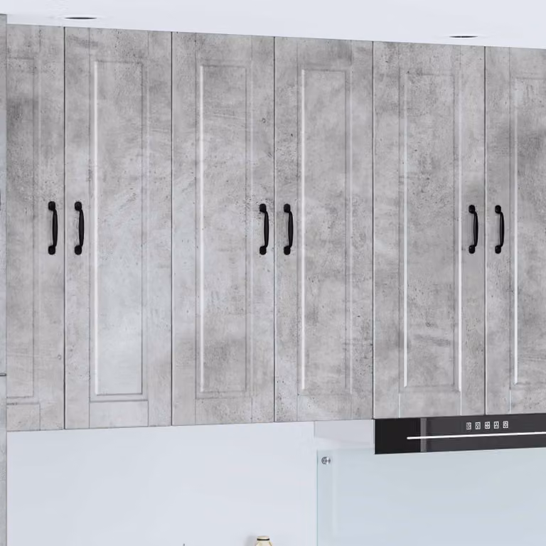 Armadietto a muro vidaXL PORTO moderno in MDF grigio cemento L: 60 cm, P: 31 cm, H: 100 cm