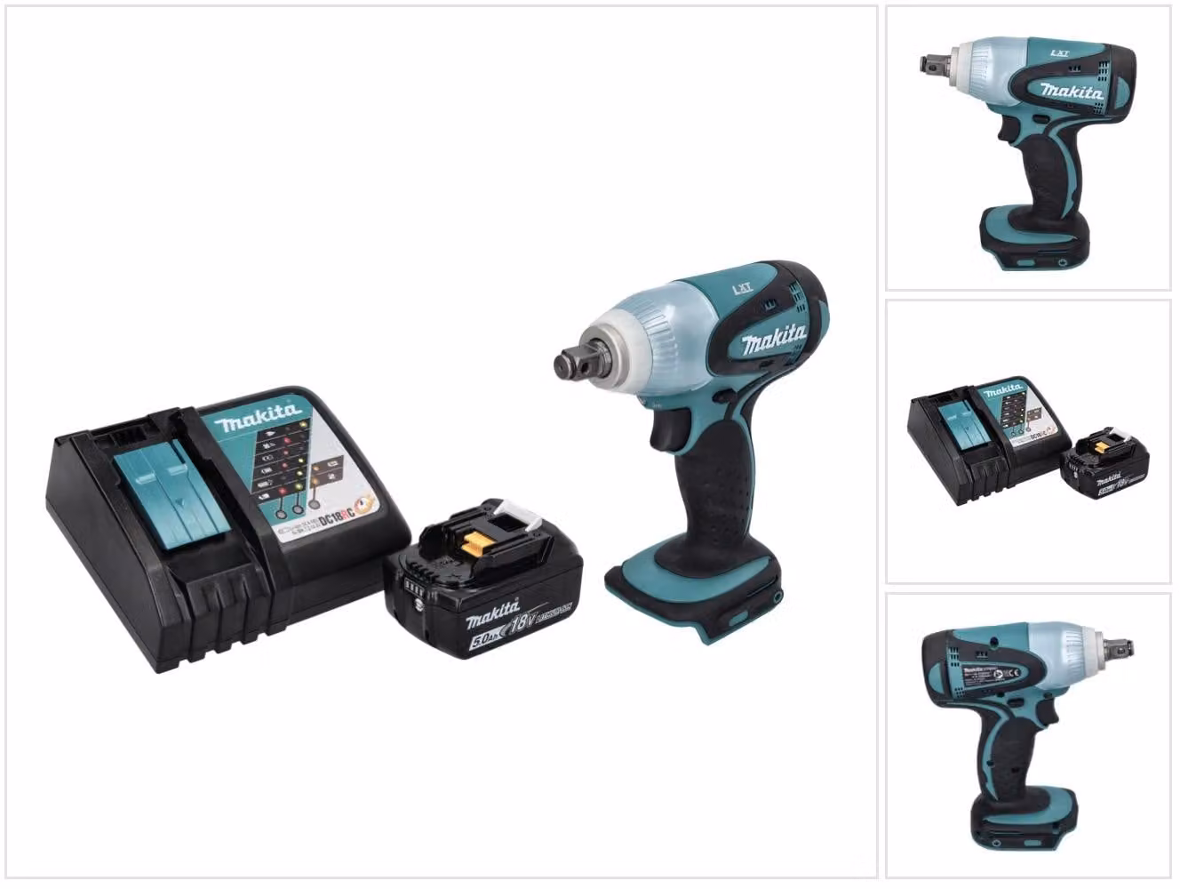 Avvitatore a impulsi a batteria Makita DTW 251 RT1 18 V 230 Nm 1/2" + 1x batteria ricaricabile 5,0 Ah + caricabatterie