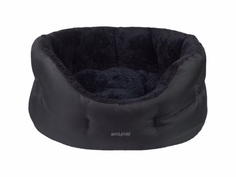 Letto per cani ovale ASPEINA COLOSSEUM nero taglia S, M, L Taglia: L - 67x56x25 cm