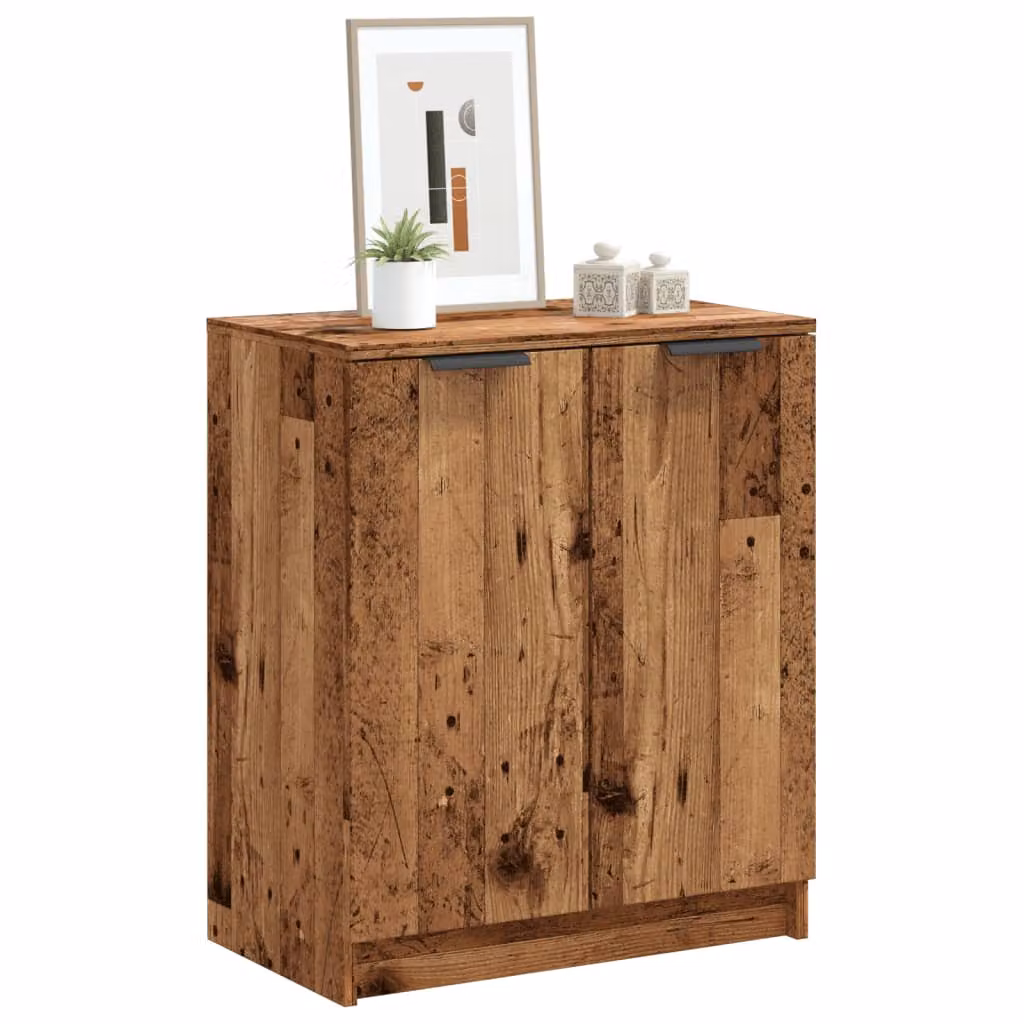 Scarpiera moderna vidaXL in legno marrone con scomparti basculanti L/P/H: 59 x 35 x 70 cm