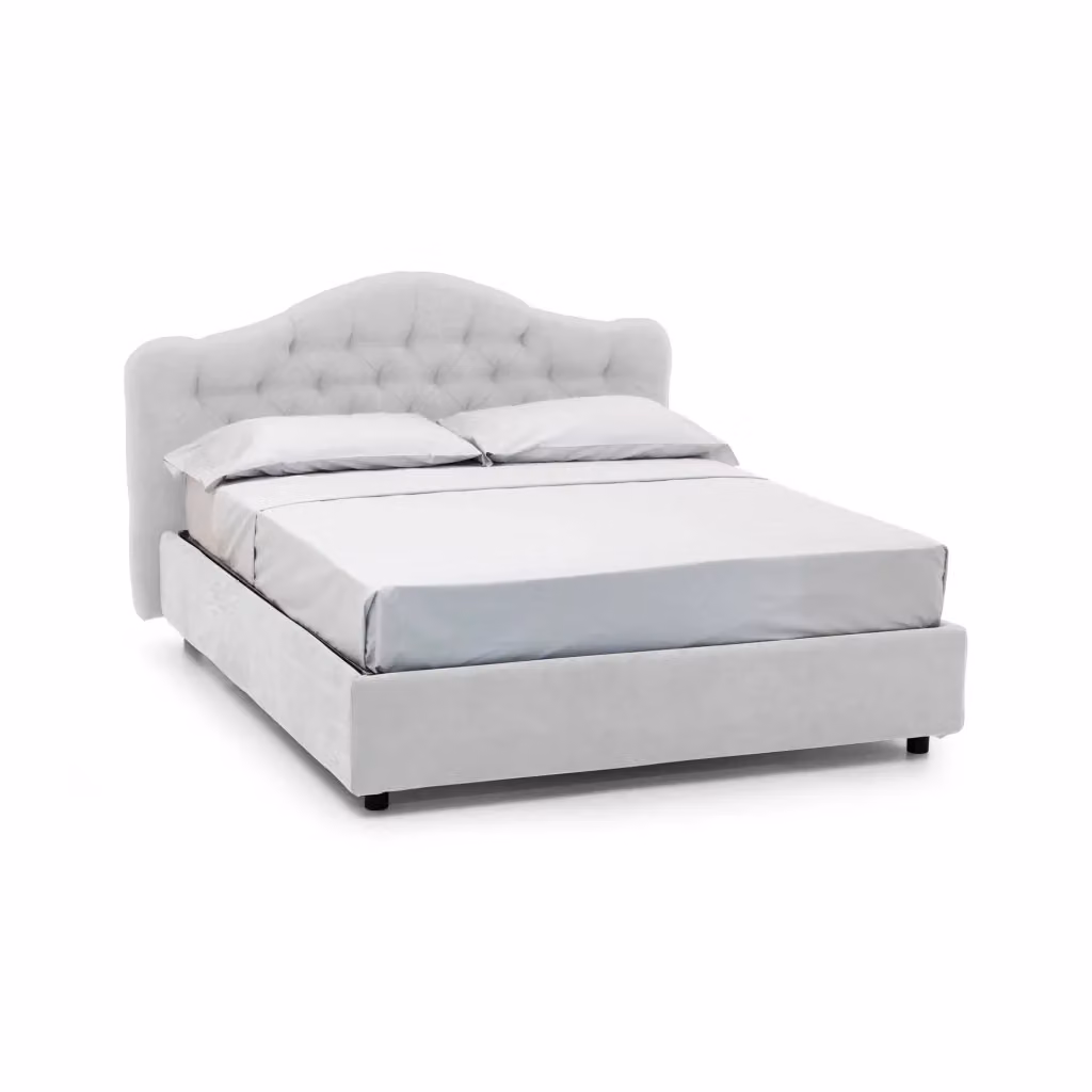 Letto Matrimoniale Alfer DMORA con Materasso Incluso, Bianco, L/P: 160 x 200 cm – 2