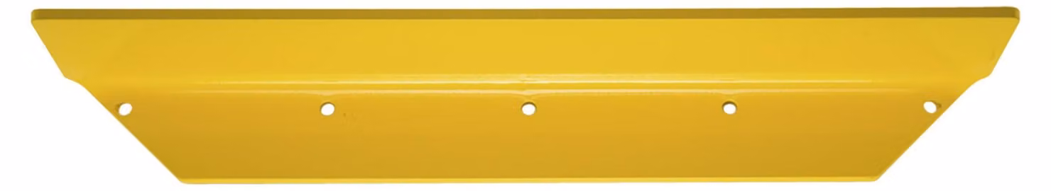 Bordo di protezione, con angolare in acciaio, lunghezza 800 mm, LxA 100x150 mm, spessore 6 mm, rivestito in plastica gialla