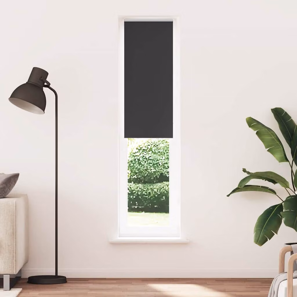 vidaXL Tenda a Rullo Oscurante in Poliestere, Colore Antracite/Nero, L: 45 cm x H: 230 cm