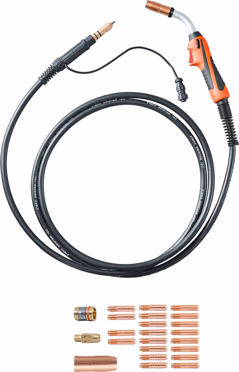 SucceBuy Pistola per saldatura MIG da 250 amp, cavo da 15 piedi, compatibile con diverse saldatrici Miller, adatta per fili da 0,030", 0,035" e 0,045"